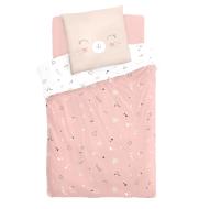 Parure de Couette Rose Fille Atmosphera Chat 140x200 pas cher