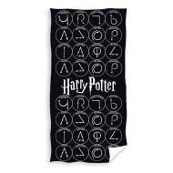 Serviette de bain Noir Harry Potter 70x140 pas cher