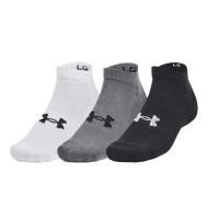 X3 Paires de Chaussettes Noir/Gris/Blanc Homme Under Armour Core Low Cut pas cher