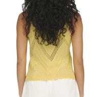 Top Crochet Jaune Femme Jdy 15226348 vue 2
