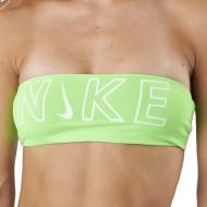 Haut de maillot de bain Vert Fluo Femme Nike Bandeau Bikini Top pas cher