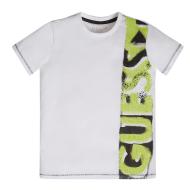 T-shirt Blanc Garçon Guess Punto