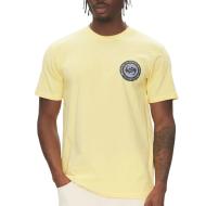 T-shirt Jaune Homme Quiksilver Circle Back