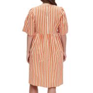 Robe Beige/Orange Femme Mamalicious Felicity vue 2