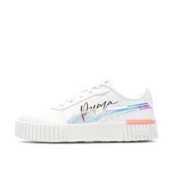 Baskets Blanche Fille Puma Carina 2 pas cher