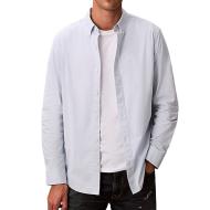 Chemise Bleu clair Homme Calvin Klein Jeans Oxfords pas cher