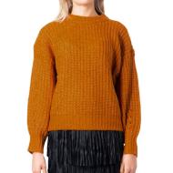 Pull Orange Femme Vila SUBA pas cher