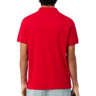 Polo Rouge Homme Lacoste 3D3 vue 2