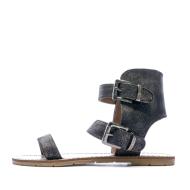 Sandales Gris/Noir Femme Chattawak Veronika