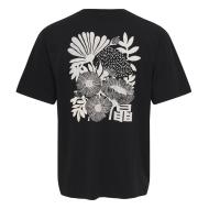 T-Shirt Noir Uni Homme Only & Sons Jeff vue 2