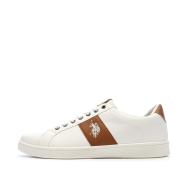 Baskets Blanches/Camel Homme US Polo ASSN High-top