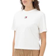 T-shirt Blanc Femme Tommy Hilfiger Tjw Bxy Badge pas cher