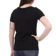 T-shirt Noir Femme Lee Cooper Ole vue 2