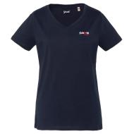 T-Shirt Marine Femme Schott TSBRODEDW