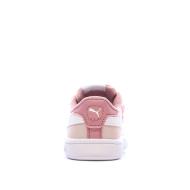 Baskets Rose Fille Puma Smash 3.0 Badges vue 3