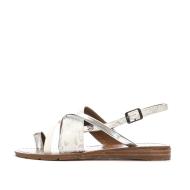 Sandales Blanc/Argent Femme Chattawak SAM pas cher