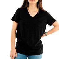 T-shirt Noir Femme Superdry Pocket V
