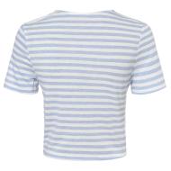 T-shirt Bleu/Blanc à Rayures Femme Vila Vimooney vue 2