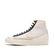 Baskets Blanche/Marine Garçon Nike Blazer Mid '77 pas cher