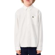 Chemise Blanche Garçon Lacoste Contrast pas cher