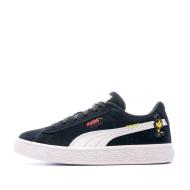Baskets Noires Enfant Puma Peanuts Suede Classic pas cher