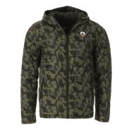 Doudoune Kaki/Noir Réversible Homme Jott Bergen pas cher