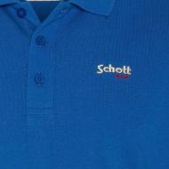 Polo Bleu Homme Schott S0022 vue 3