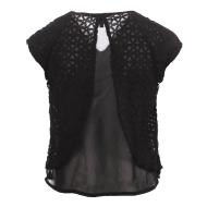 T-shirt Noir Fille Teddy Smith Tahiner vue 2