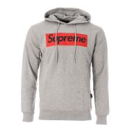 Sweat Gris/Rouge Homme Supreme Grip Manuel