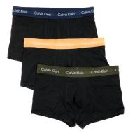 x3 Boxers Noirs Homme Calvin Klein Low Rise Trunk pas cher