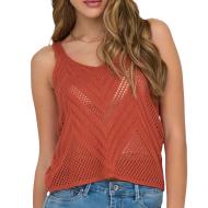 Top Crochet Terracotta Femme Jdy 15226348