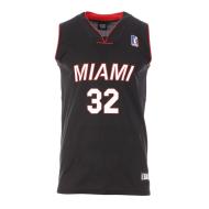 Miami Maillot de basket Noir Homme Sport Zone Miami 32 pas cher