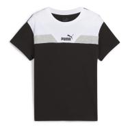 T-shirt Noir/Gris Garçon Puma Power Relaxed pas cher