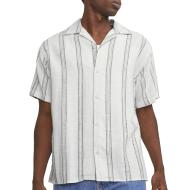 Chemisette Rayures Blanc/Bleu Homme Jack & Jones Cabana