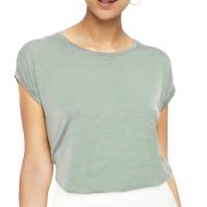 T-shirt Gris/Vert Femme Vero Moda Ava