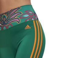 Legging Vert Femme Adidas Farm vue 3