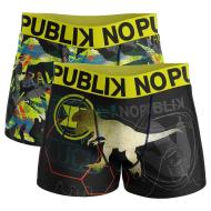 x2 Boxers Garçon No Publik Jurassik pas cher