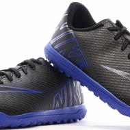 Chaussures de Foot Noir/Bleu Junior Nike Vapor 15 Club TF vue 7