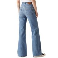Jean Bleu Femme Levi's Ribcage Bells vue 2
