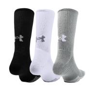X3 Paires de Chaussettes Blanches/Grises/Noires Homme Under Armour Heatgear vue 2