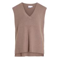 Pull Sans Manches Beige Femme Vila Vichelle pas cher