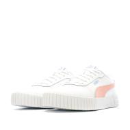 Baskets Blanches/Corail Femme Puma Carina 2.0 vue 6
