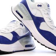 Baskets Blanc/Bleu Homme Nike Air Max Systm vue 7