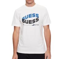 T-shirt Blanc Homme Guess Dalach pas cher