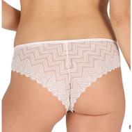 Tanga Blanc Femme Les Petites Bombes Rose vue 2