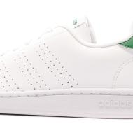 Baskets Blanches/Vert Homme Adidas Advantage vue 7