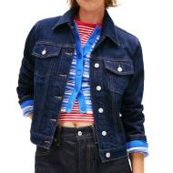 Veste en Jean Bleu Femme Tommy Hilfiger Classic Trucker pas cher
