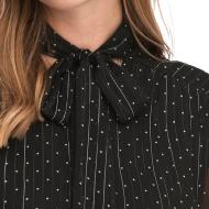 Blouse Noir à PoisFemme JDY Bow vue 2