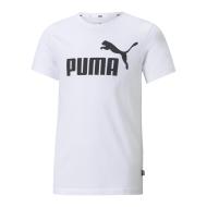 T-Shirt Blanc Garçon Puma ESS Logo Tee pas cher