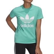 T-shirt Turquoise Fille Adidas Trefoil